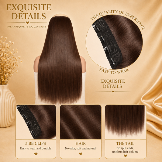 Glowth Clip-In Synthetic Hair Extension, product photo