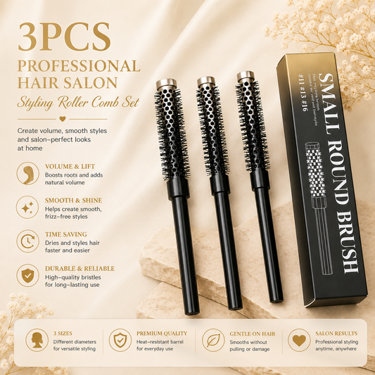 Glowth 3pcs Small Round Brush Set overview and features