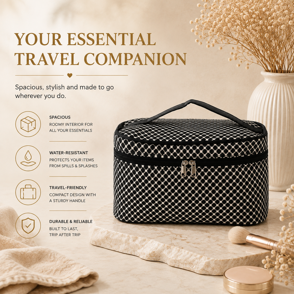 Toiletry bag, your essential travel companion