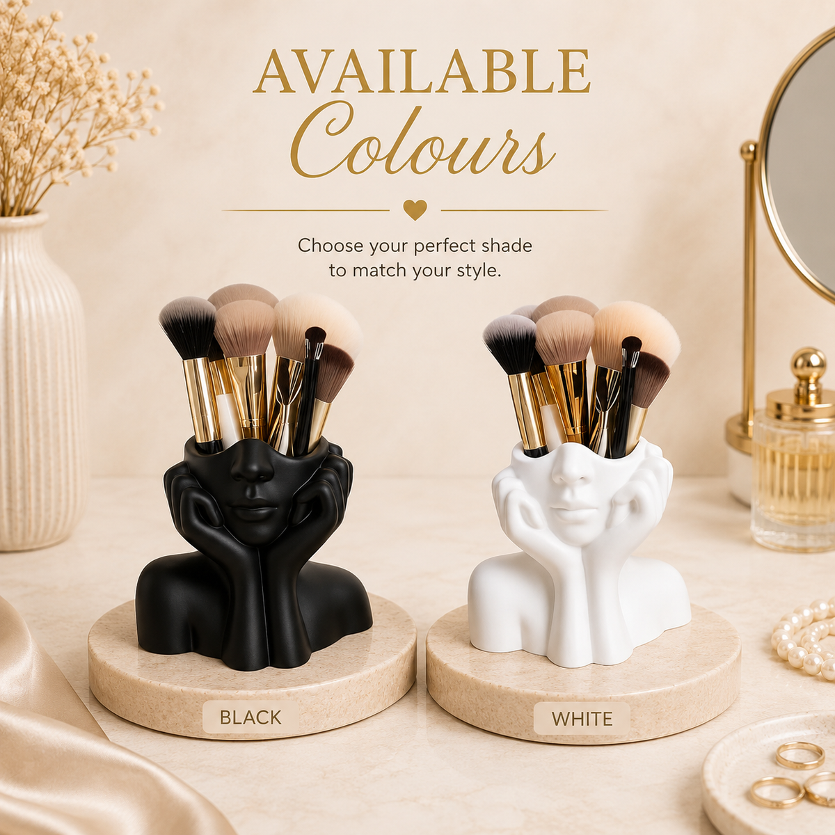 Glowth Makeup Brush Holder available colours