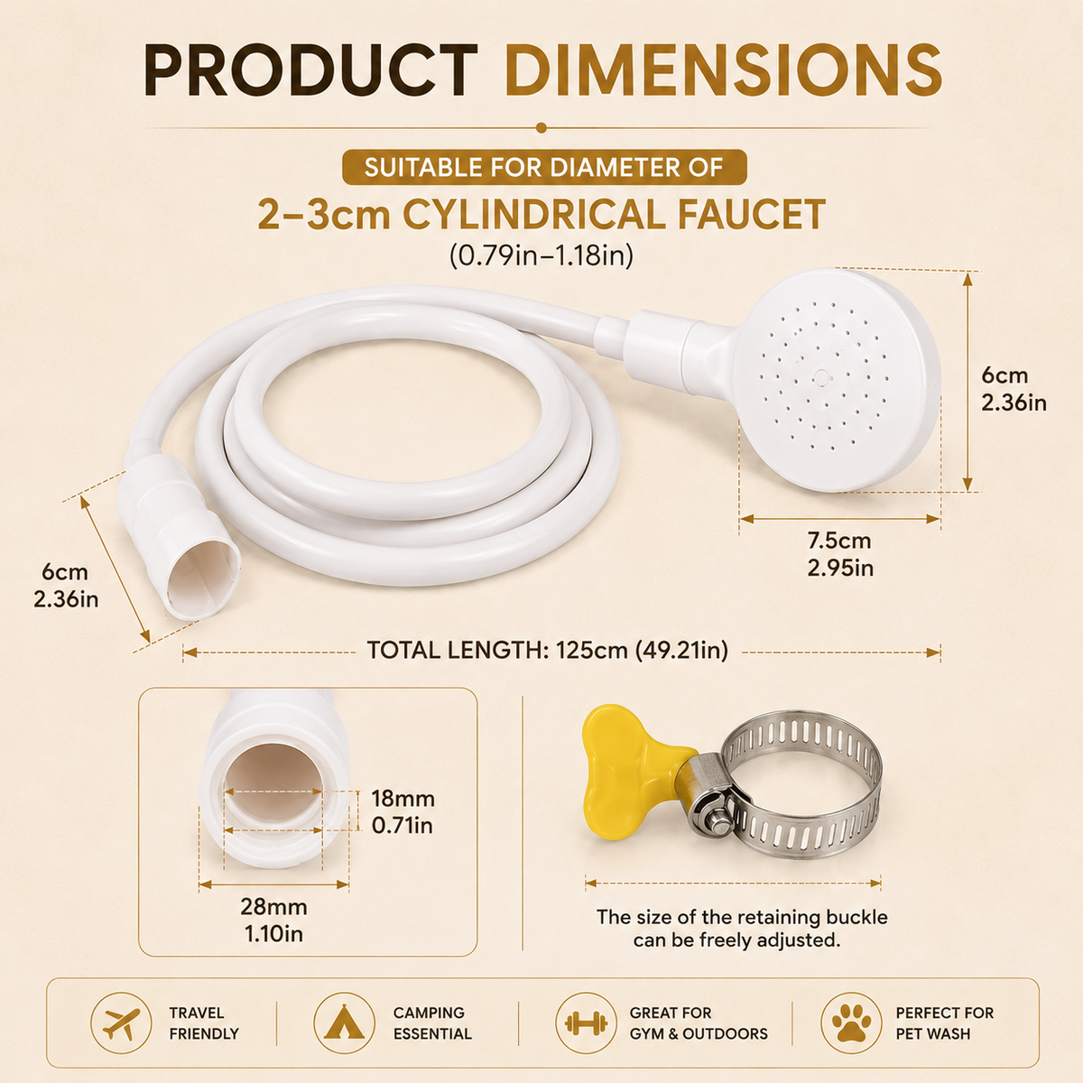 Product dimensions