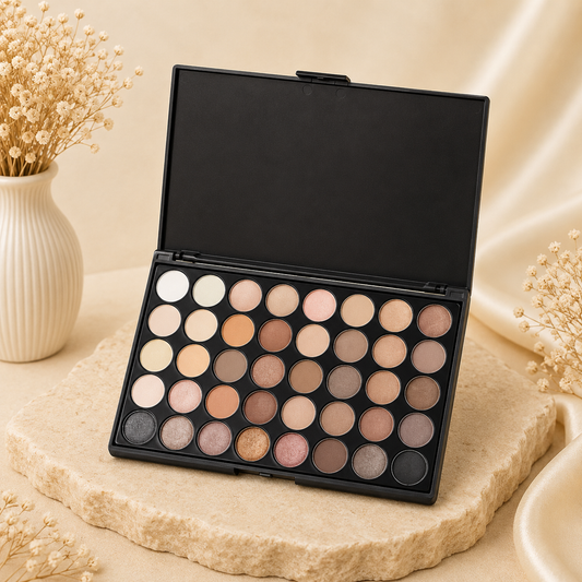 Glowth 40 Earth Colour Eyeshadow Palette, plain product photo