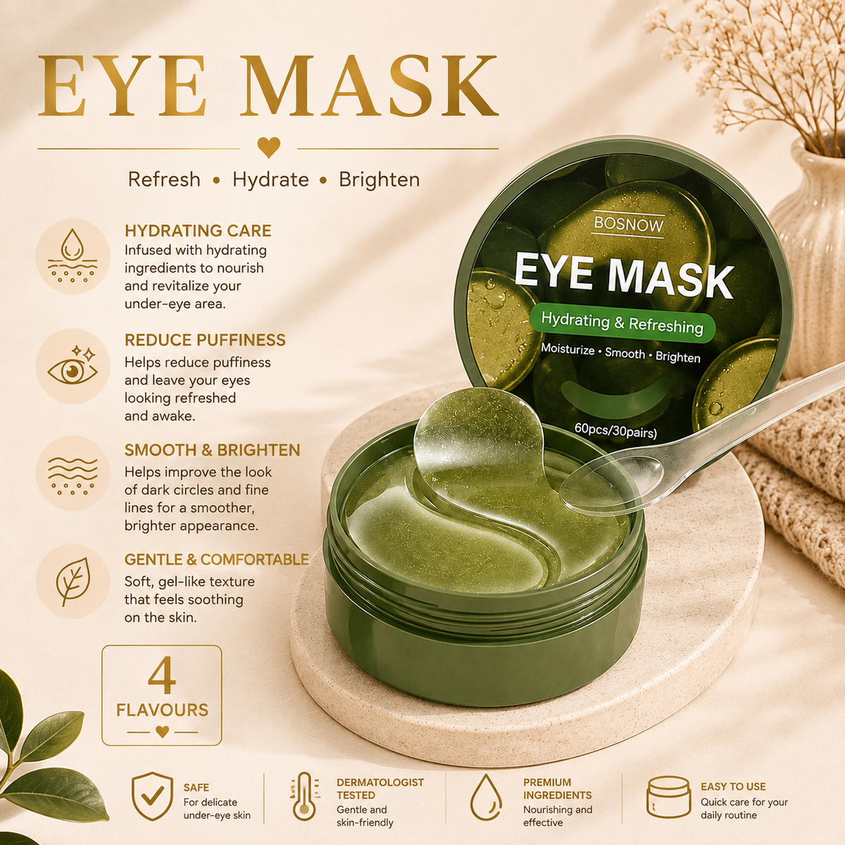 Glowth Eye Mask features