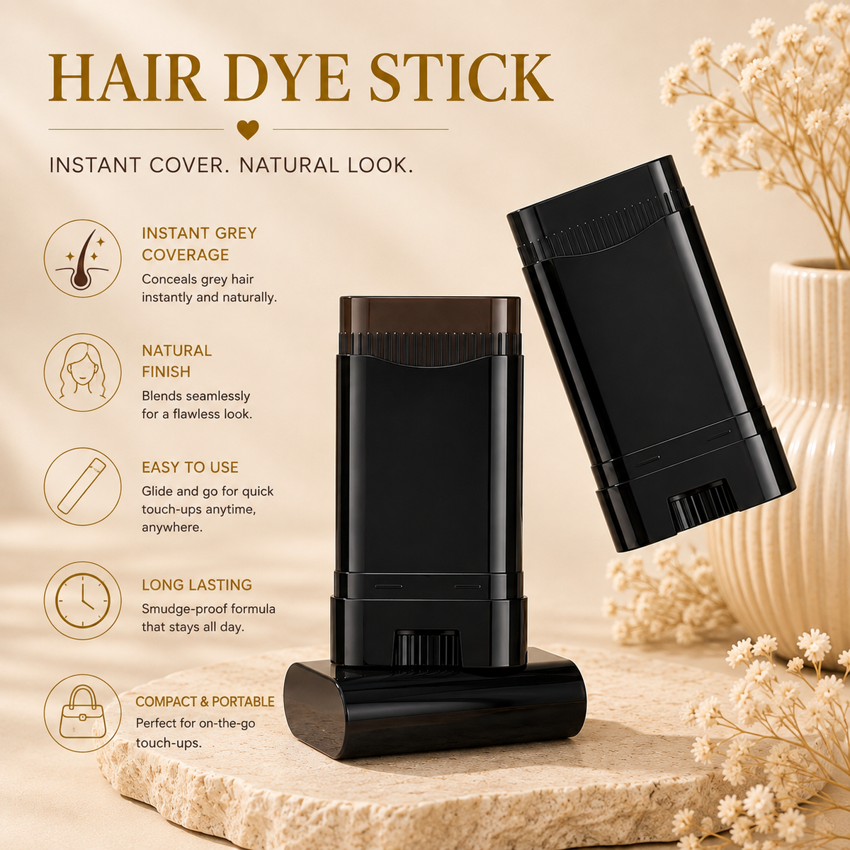 Glowth Hair Dye Stick features