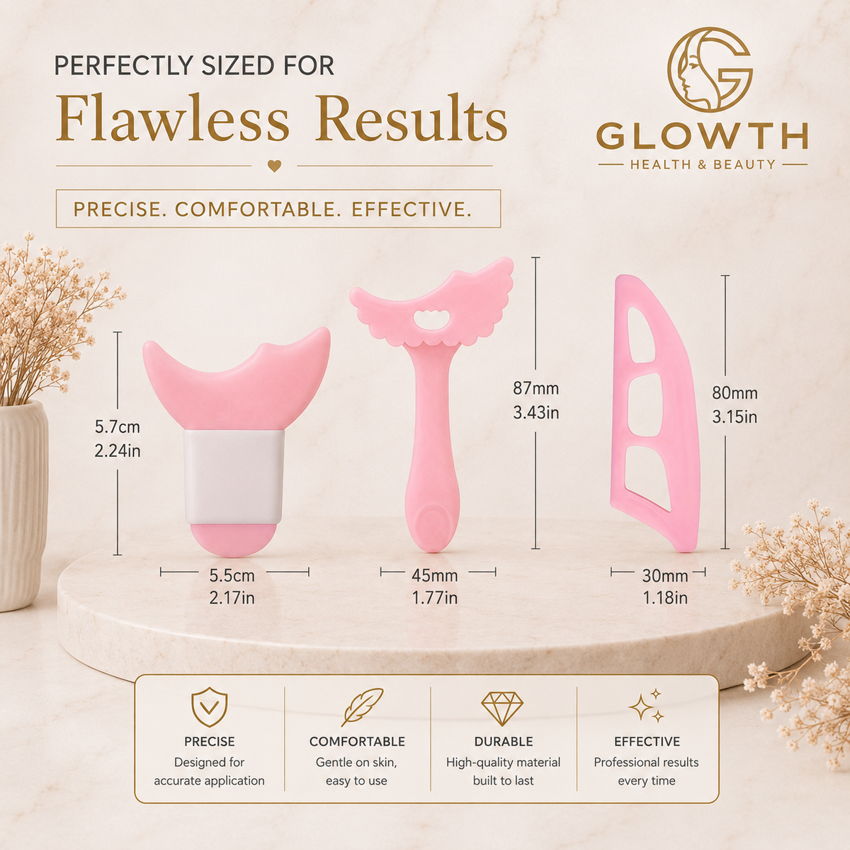 3-Piece Eye Makeup Tool Set dimensions