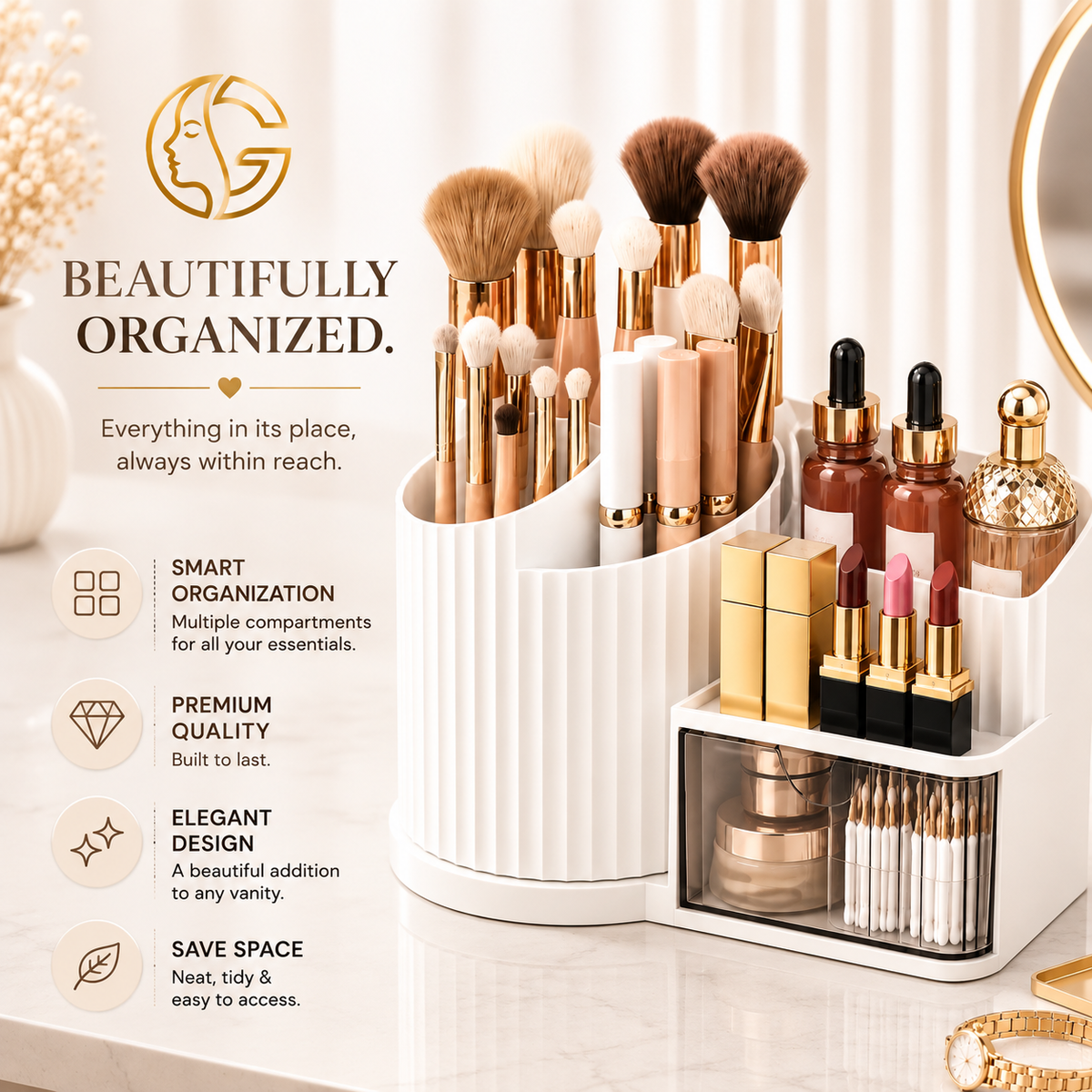 Beautifully organized features