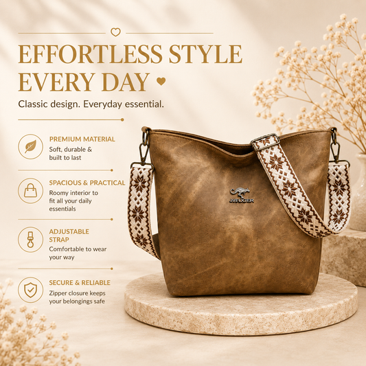 Effortless style every day bucket bag