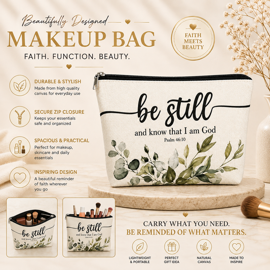 Glowth Be Still Makeup Bag features
