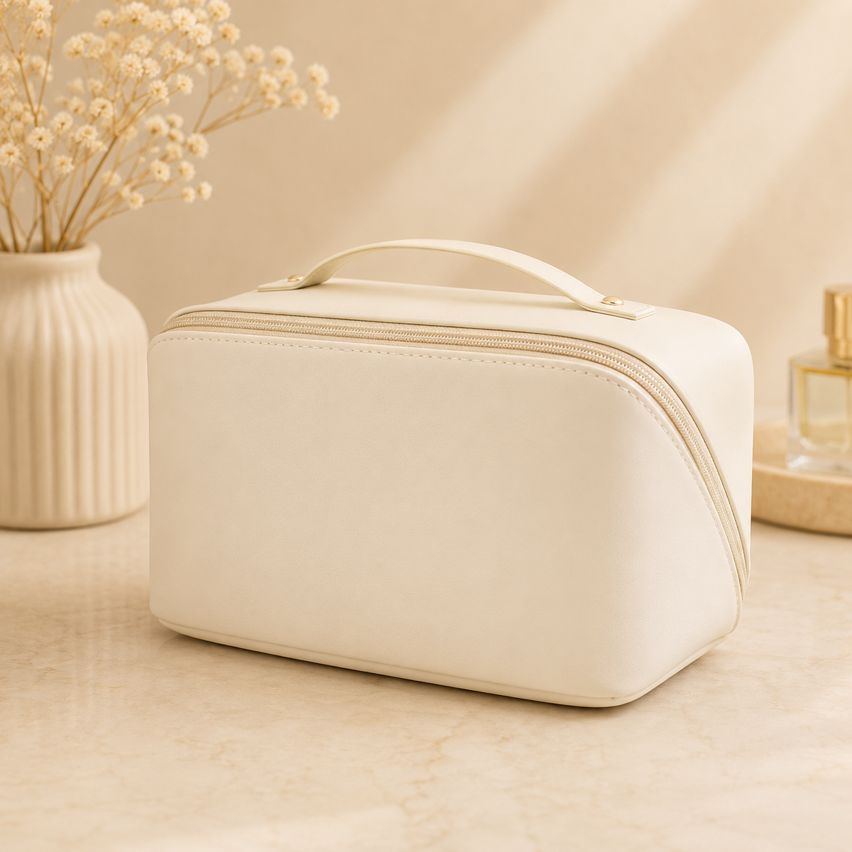 Glowth toiletry bag, cream, product photo